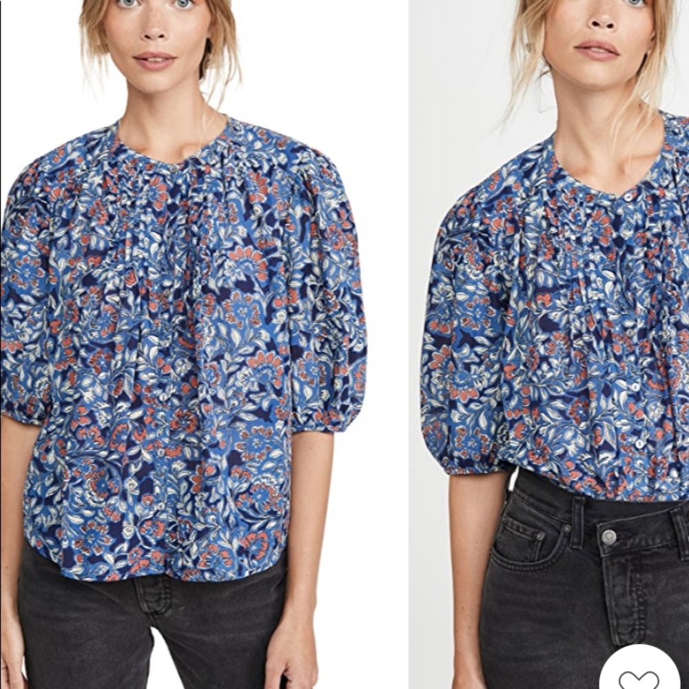 Velvet by Graham & Spencer Jude Floral Top in Henna